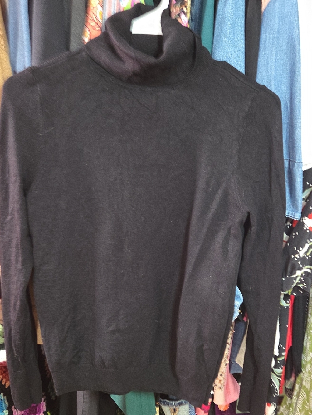 Ann Taylor Factory Black Turtleneck Sweater